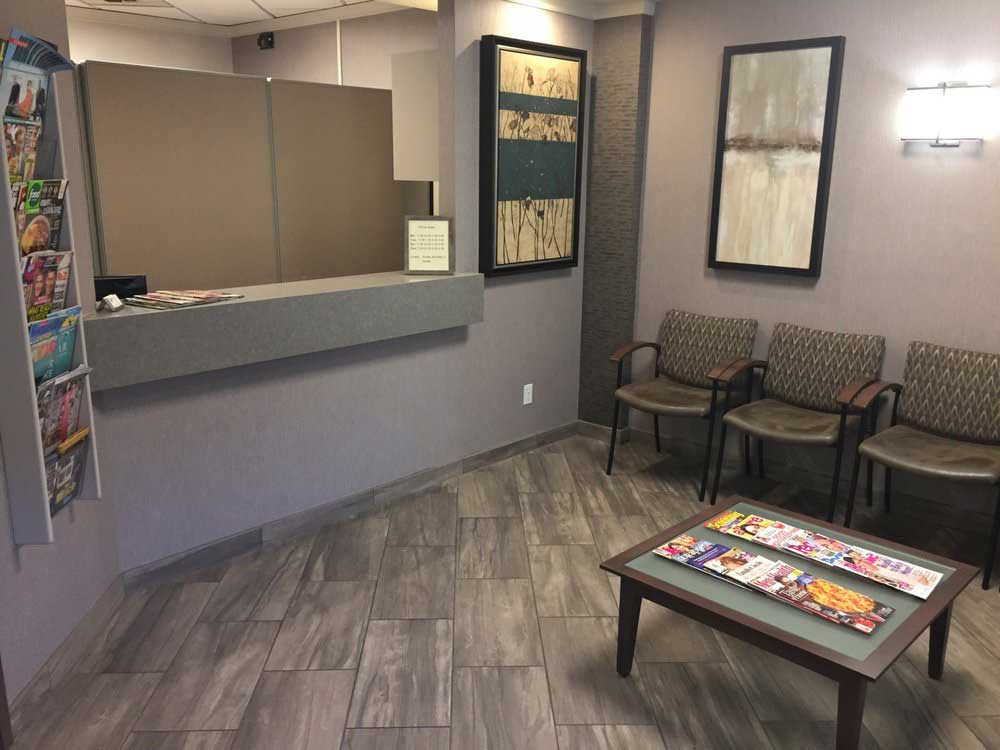 Reception area at Michael M. Bohn DDS